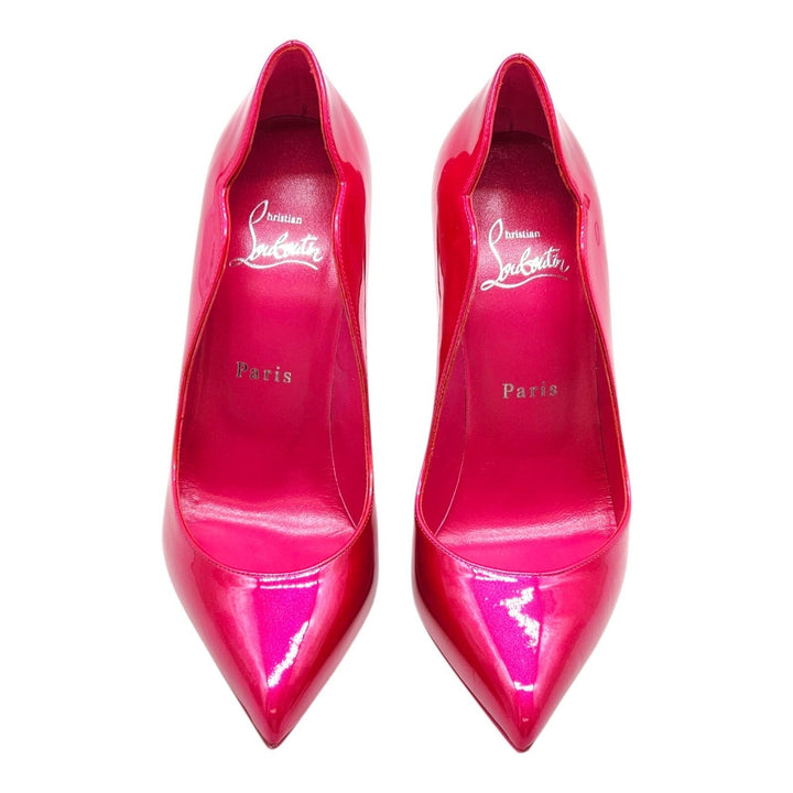 Christian Louboutin Hot Chick Patent Leather Pumps Hot Pink EU 37.5 US 7