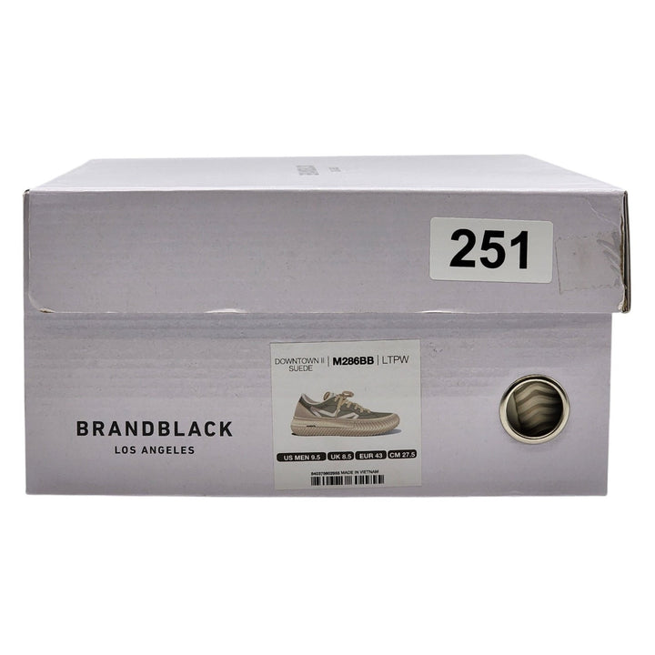 Brandblack Downtown M286BB Men's Leather Sneakers Light Gray US 9.5 EU 43