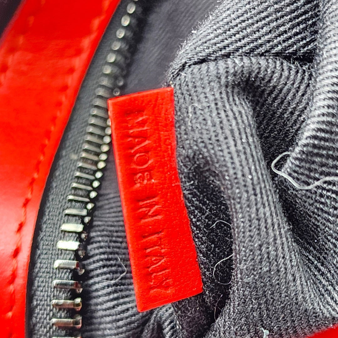 Christian Louboutin Spike Studs Explorafunk Black Leather Backpack - Preowned