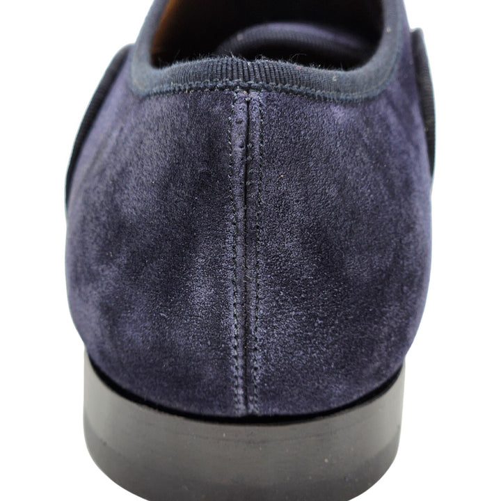 Christian Louboutin Greggo Leather and Suede Oxford Shoes Blue EU 42 / US 9
