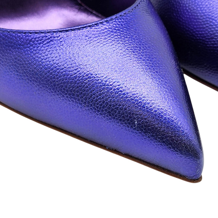 Christian Louboutin Hot Chick Leather Pumps 100 Purple EU 39.5 US 9