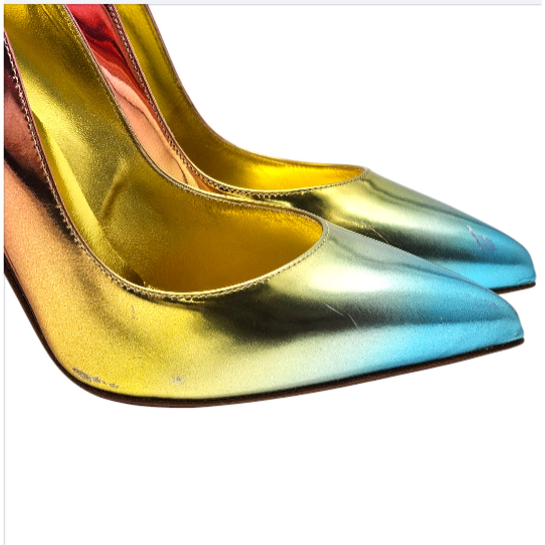 Christian Louboutin Hot Chick Leather Pumps Multicolor EU 39.5 US 9 - New $895