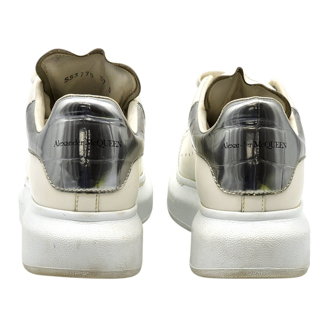 Alexander McQueen Oversized Leather Sneakers White EU 37 US 6.5