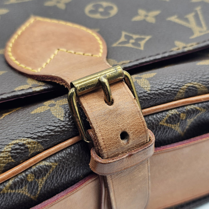 Louis Vuitton Cartouchiere Vintage LV Monogram Crossbody Shoulder Bag