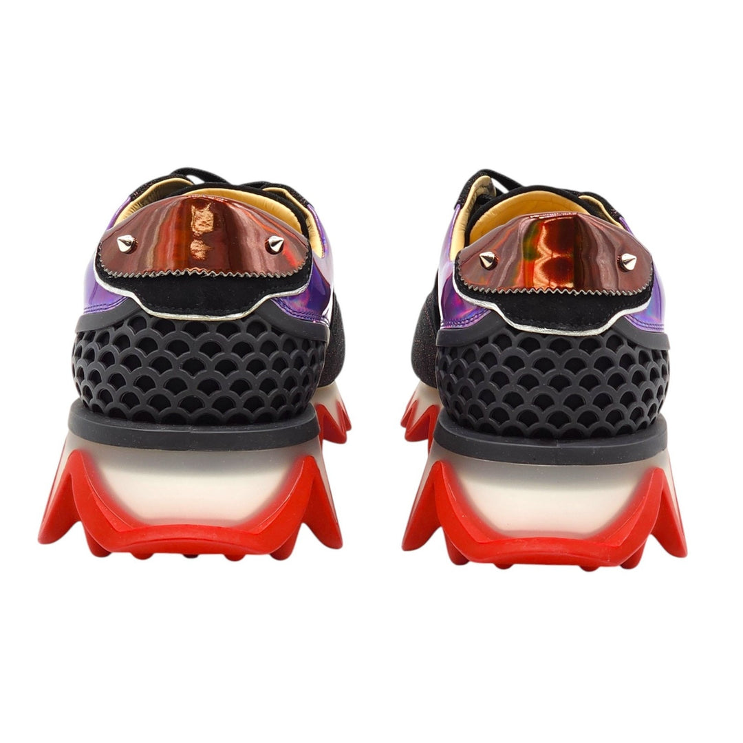 Christian Louboutin Loubishark Black Purple Red Men's Sneakers EU 44 US 11