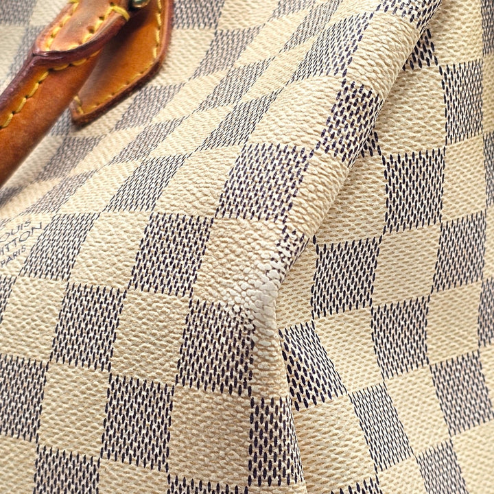 Louis Vuitton Speedy 35 Damier Azur Canvas Top Handle Bag Handbag N41535