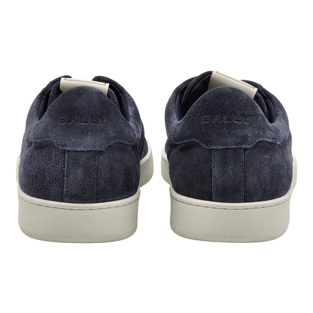 Bally Crest Romy Suede Slip-On Sneakers Navy Blue