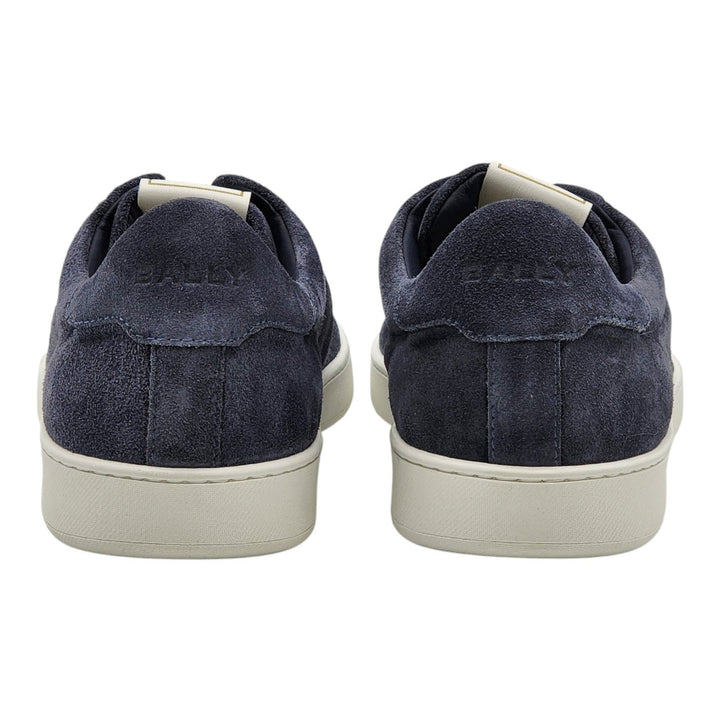 Bally Crest Romy Suede Slip-On Sneakers Navy Blue