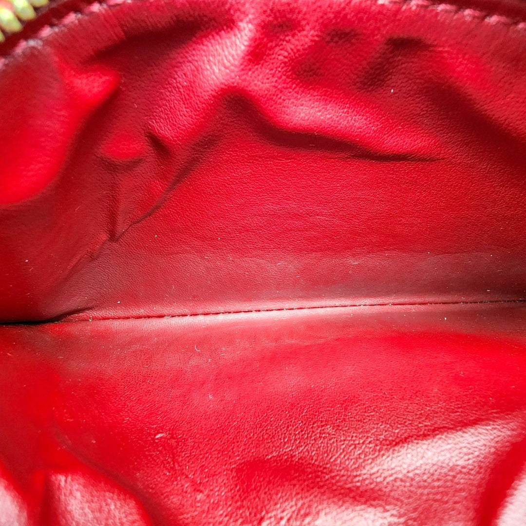 Louis Vuitton Vernis Patent Leather Monogram Zippy Wallet Red Complete with Box