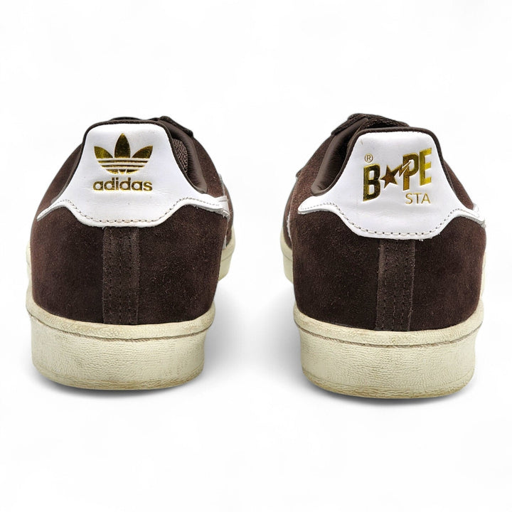 Adidas x BAPE Campus 80s Suede Sneakers 30th Anniversary Brown IF3379 US 10.5