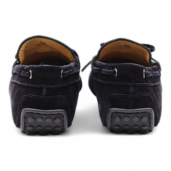 Tod's City Gommino Driving Men's Suede Loafers Black UK 5.5 US 7
