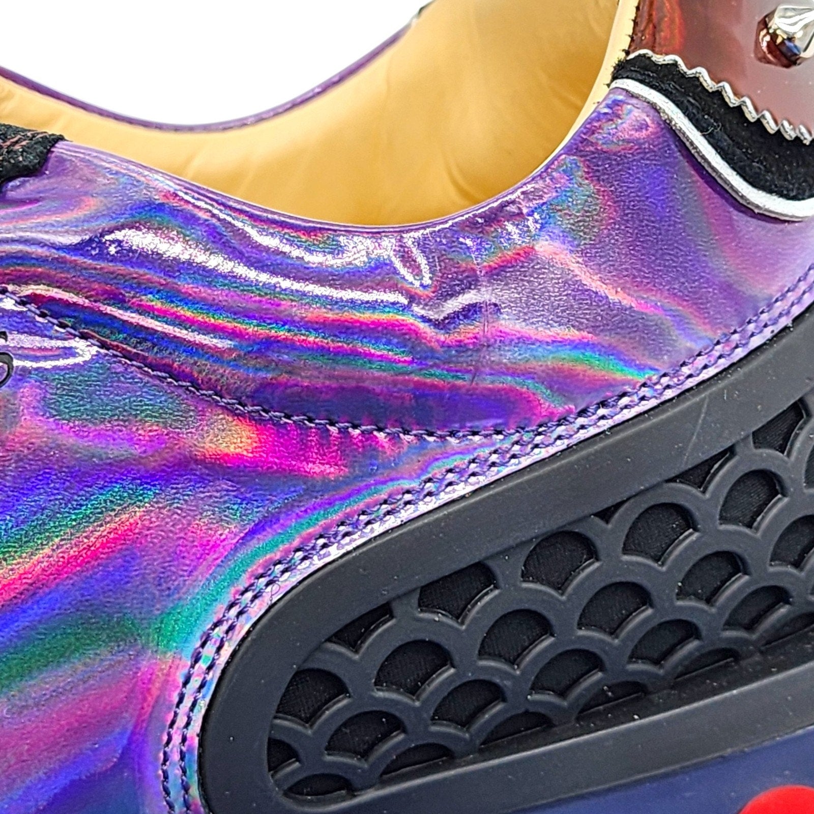 Christian Louboutin Loubishark Glitter Purple Men's Sneakers