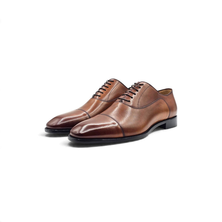 Christian Louboutin Greggo Leather Oxford Shoes Brown EU 42 US 9 - $1050