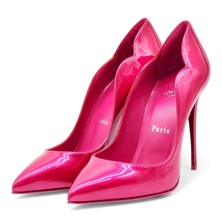 Christian Louboutin Hot Chick Patent Leather Pumps Pink EU 37 US 6.5