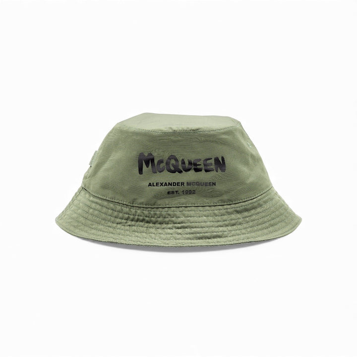 Alexander McQueen Graffiti Bucket Hat Size M Green - NWT $410