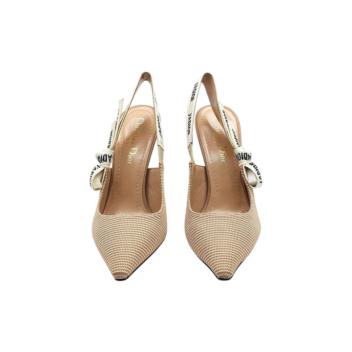 Christian Dior J'Adior Slingback Pumps in Nude Technical Fabric