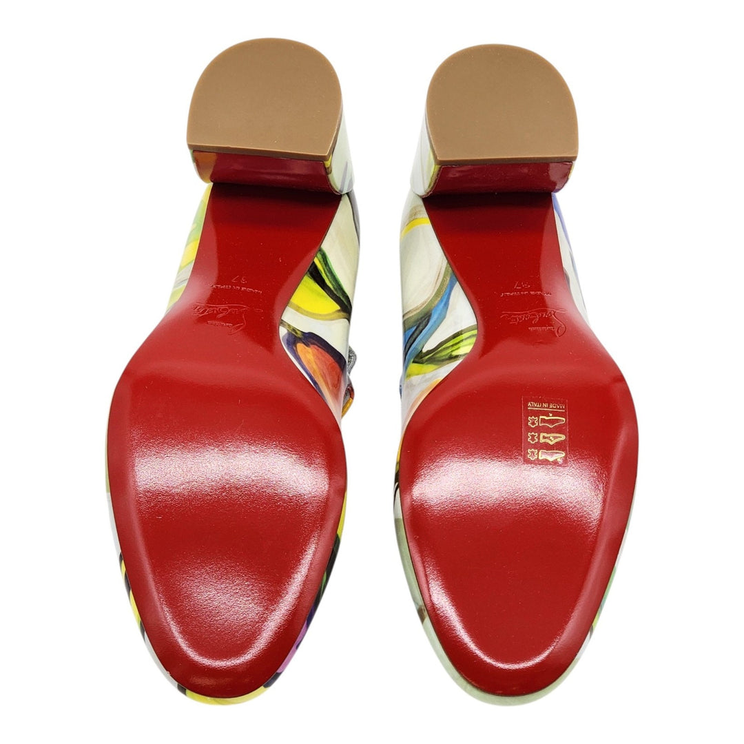 Christian Louboutin Miss Jane Leather Pumps Multicolor EU 37 US 6.5