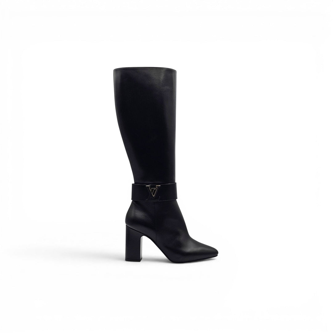 Louis Vuitton Midtown Knee High Boots LV Monogram Leather EU 40 US 10 $2440
