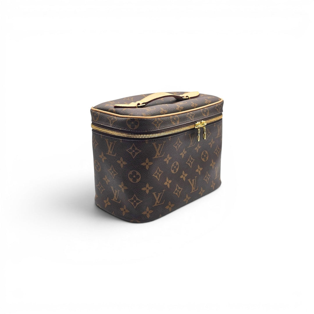 Louis Vuitton Nice BB Vanity Case Handbag in Brown LV Monogram