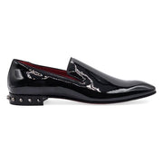 Christian Louboutin Marquees Patent Leather Shoes with spikes in Black