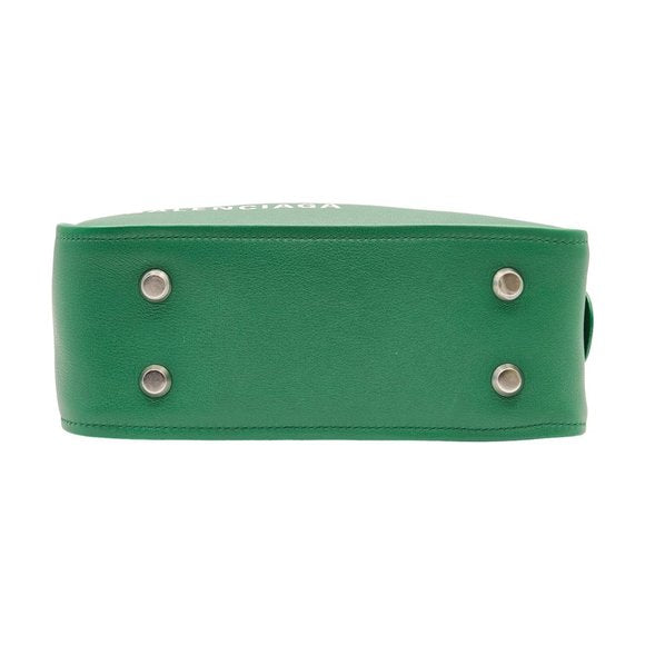 Balenciaga Triangle Leather Bag Green with 2 straps