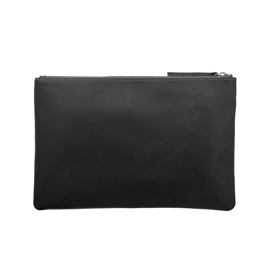 Zip Clutch Pouch Black