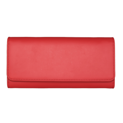 MAC&LOU Bifold Wallet Vegan Smooth Leather Red