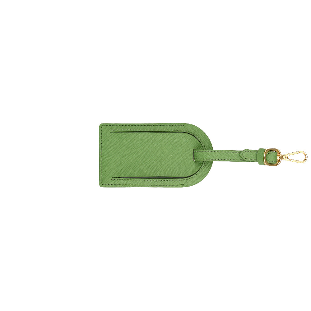 Luggage Tag | Green _saffiano