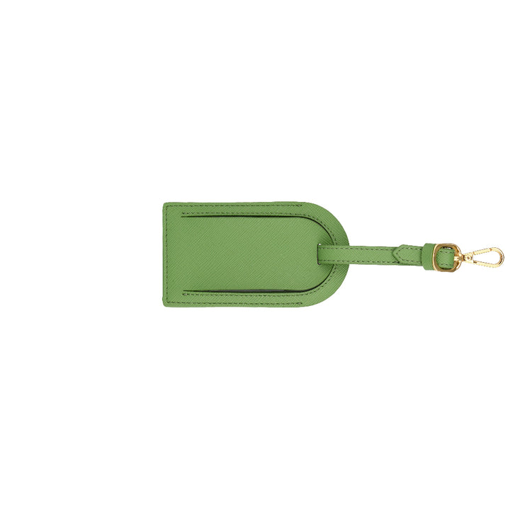 Luggage Tag | Green _saffiano