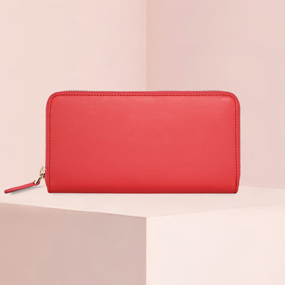Zip Wallet | Smooth Lollipop Red