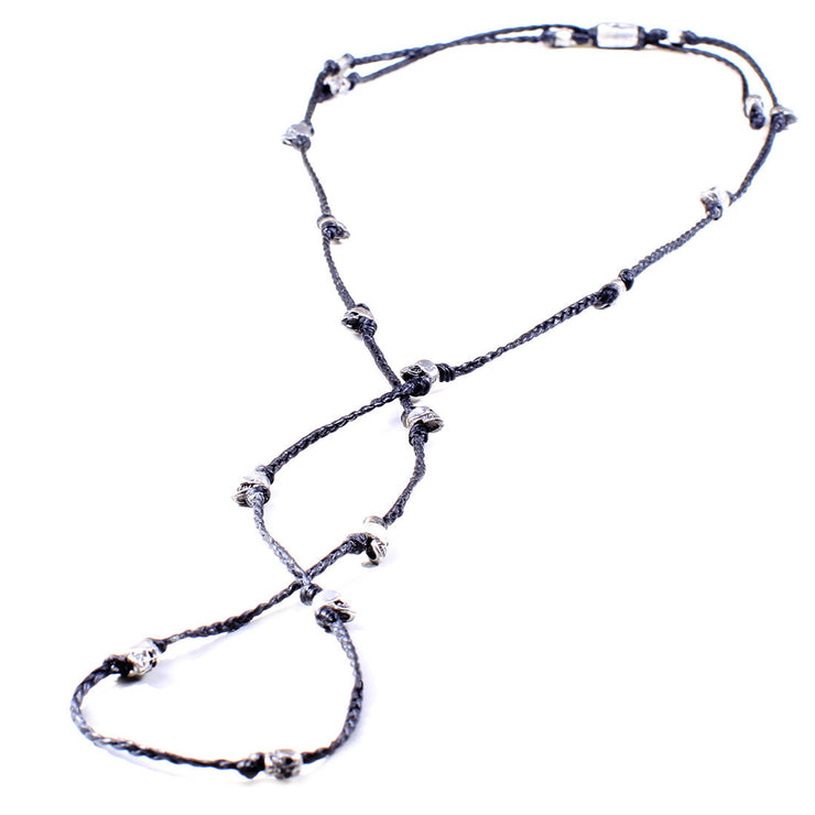 Handbraided Skull Necklace