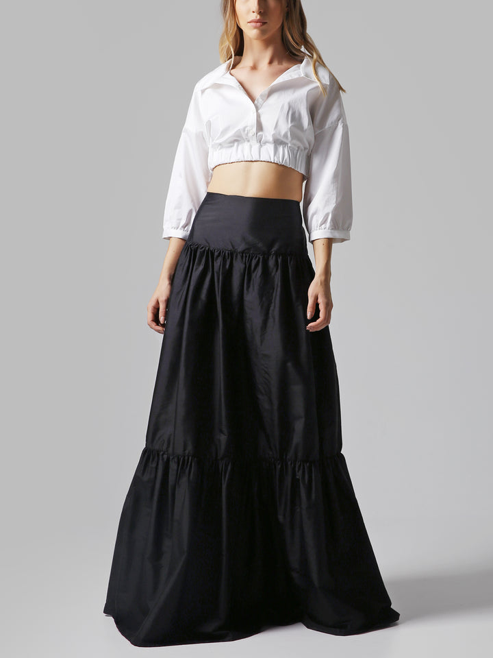 Wild Silk Maxi Skirt