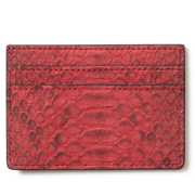 Rockertype Python Skin Cardholder - Red