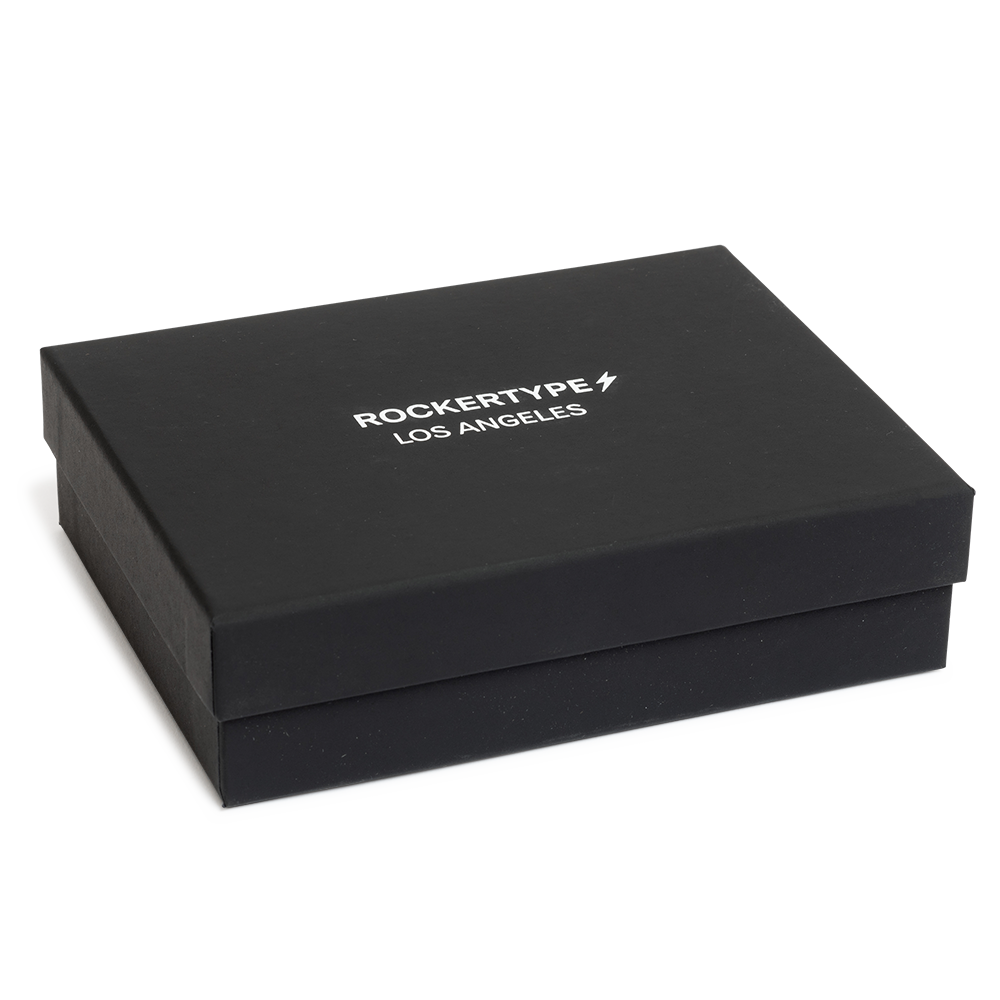 ROCKERTYPE Crocodile Cardholder - Black