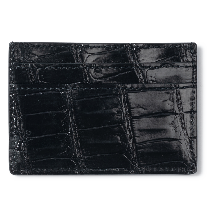 ROCKERTYPE Crocodile Cardholder - Black