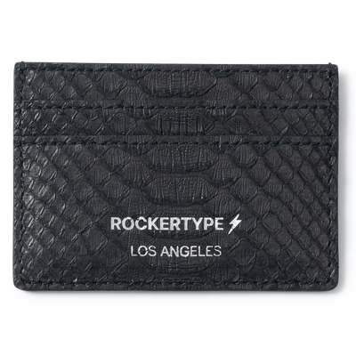 Rockertype Python Skin Cardholder - Black