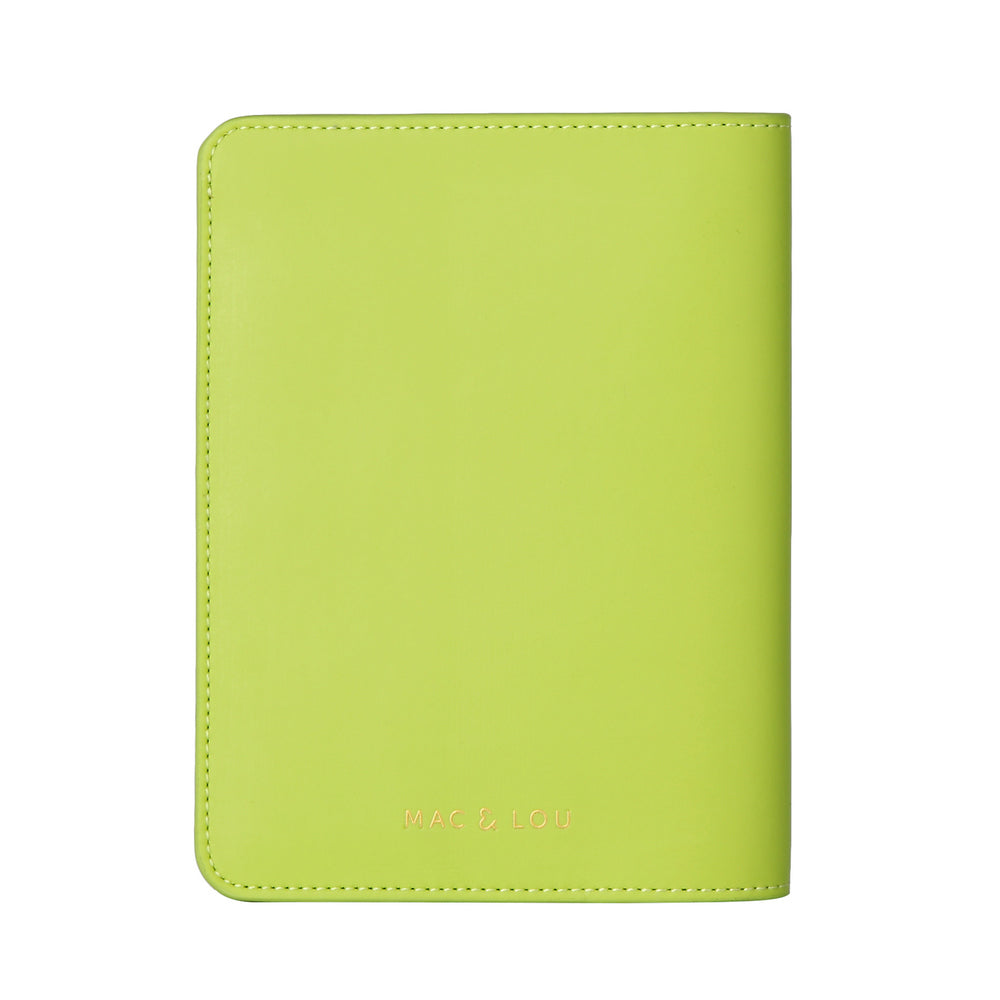 Passport Case | Smooth Lime Green