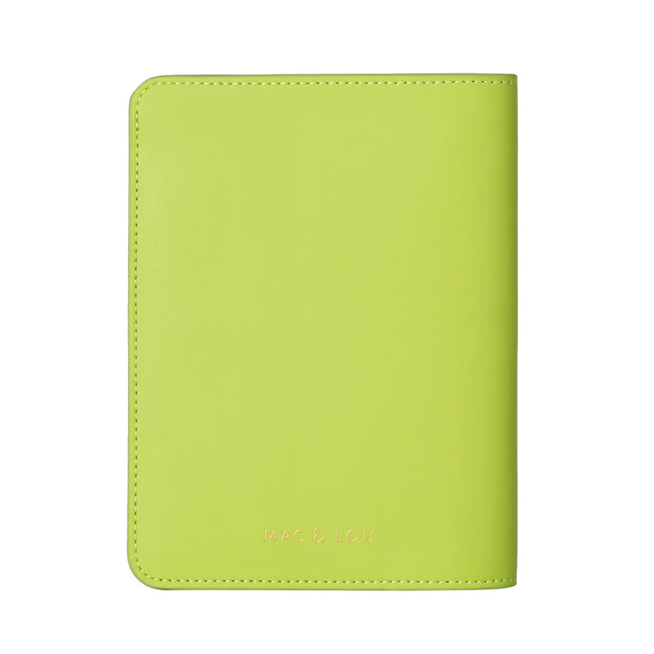 Passport Case | Smooth Lime Green