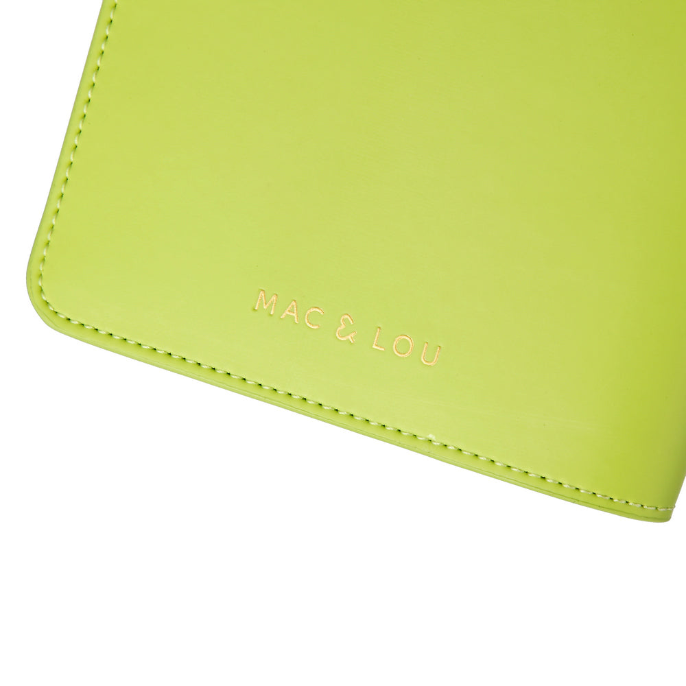 Passport Case | Smooth Lime Green