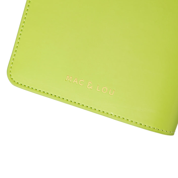 Passport Case | Smooth Lime Green