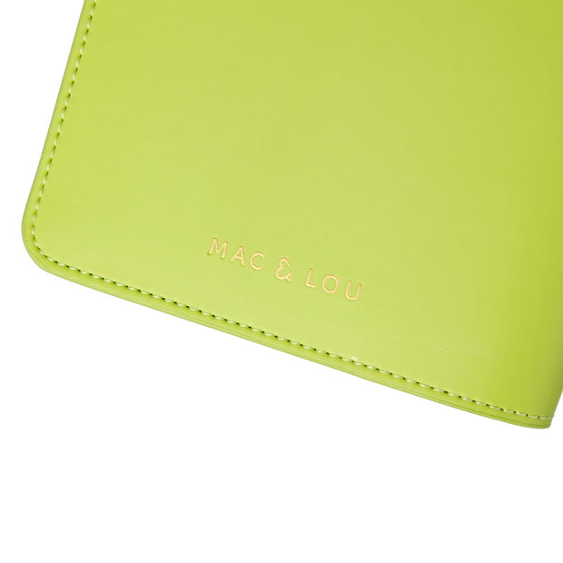 Passport Case | Smooth Lime Green
