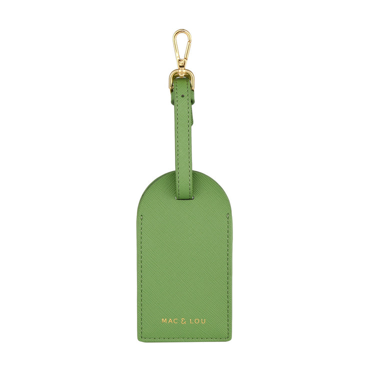 Luggage Tag | Green _saffiano