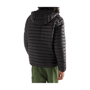 Stone Island Channel Logo-Appliquéd Quilted Shell Hooded Down Jacket