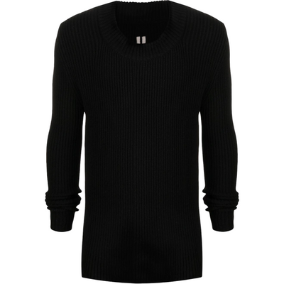 Rick Owens Cashmere-blend Ribbed Knit Sweater