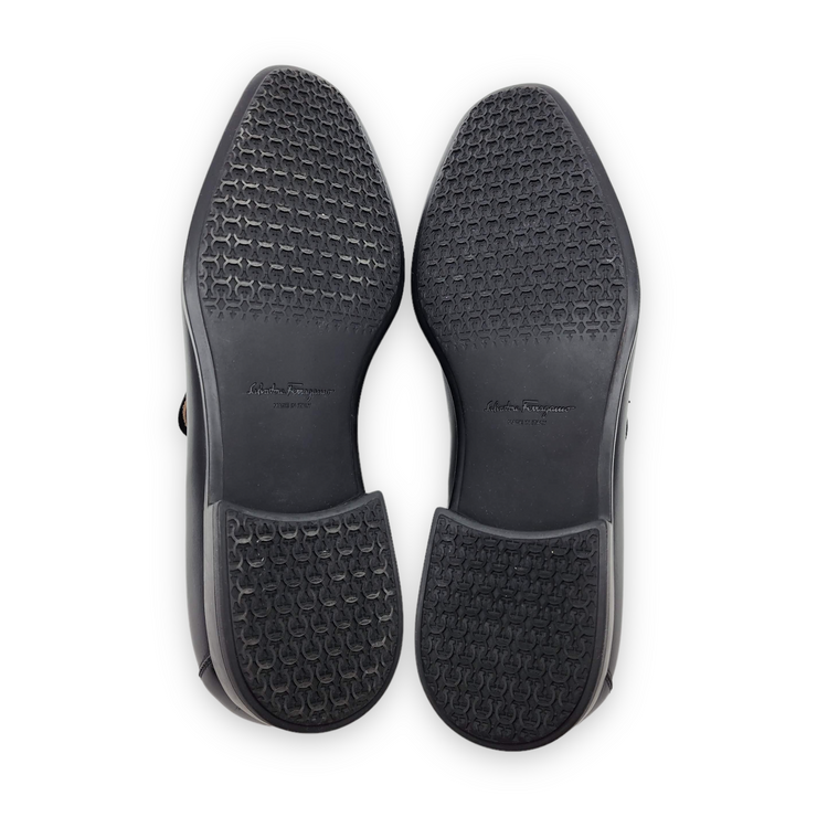 Salvatore Ferragamo Gancini-Bit Leather Loafers