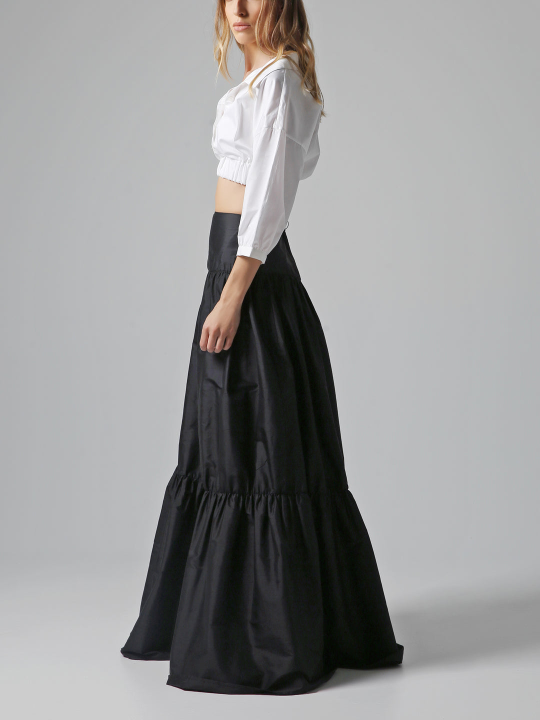 Wild Silk Maxi Skirt