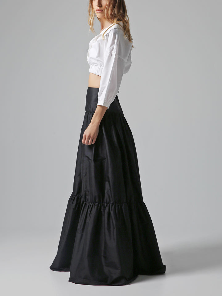 Wild Silk Maxi Skirt