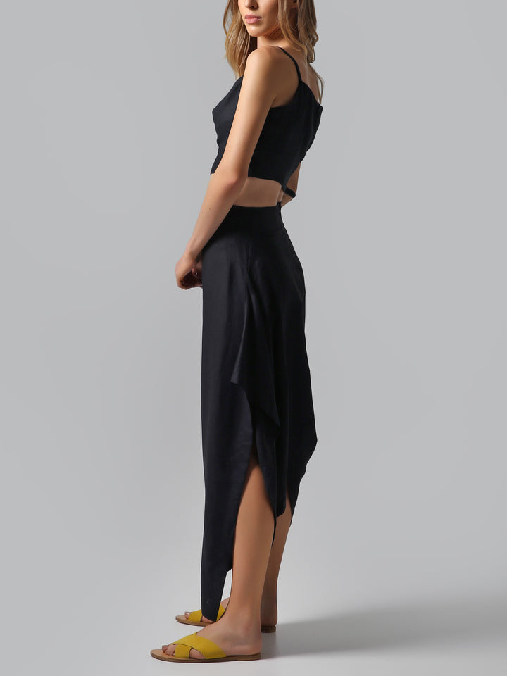 Visaltes Cropped Linen Top