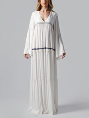 Visaltes White Maxi Dress