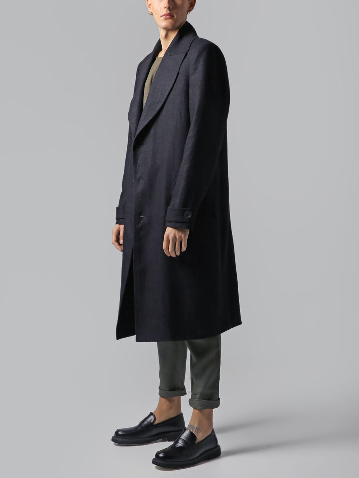Visaltes Linen Overcoat